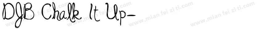 DJB Chalk It Up字体转换